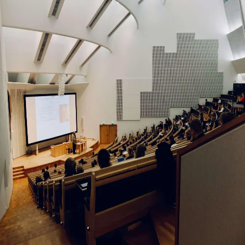 Manage sound reflections for events and assemblies.