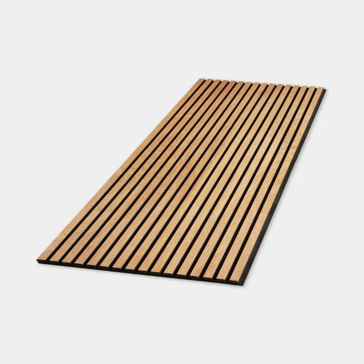 Oak Acoustic Slat Wood Wall Panels for Office Interior