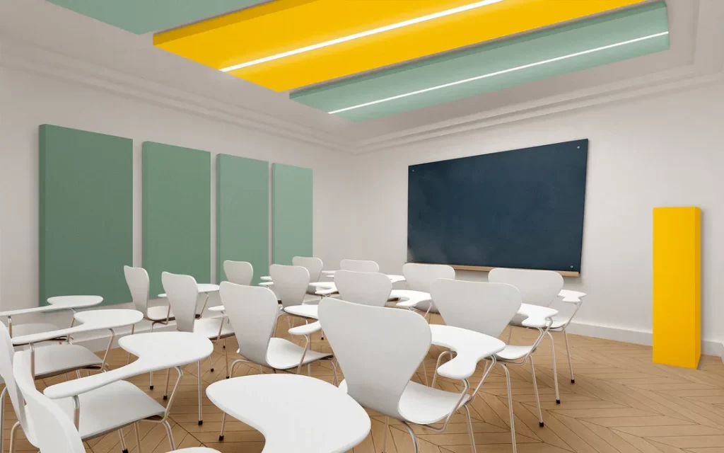 Create Better Learning Environments with Sustainable PET Acoustic Panels