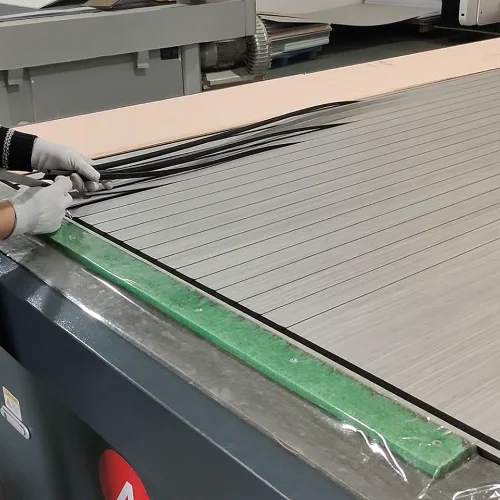 Every production batch is inspected for density, thickness, dimensions, color consistency, and acoustic performance before packaging.